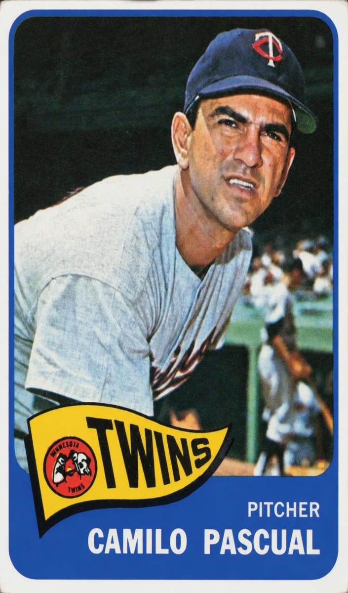 1965 O-Pee-Chee Baseball Camilo Pascual #255 PSA 5.5