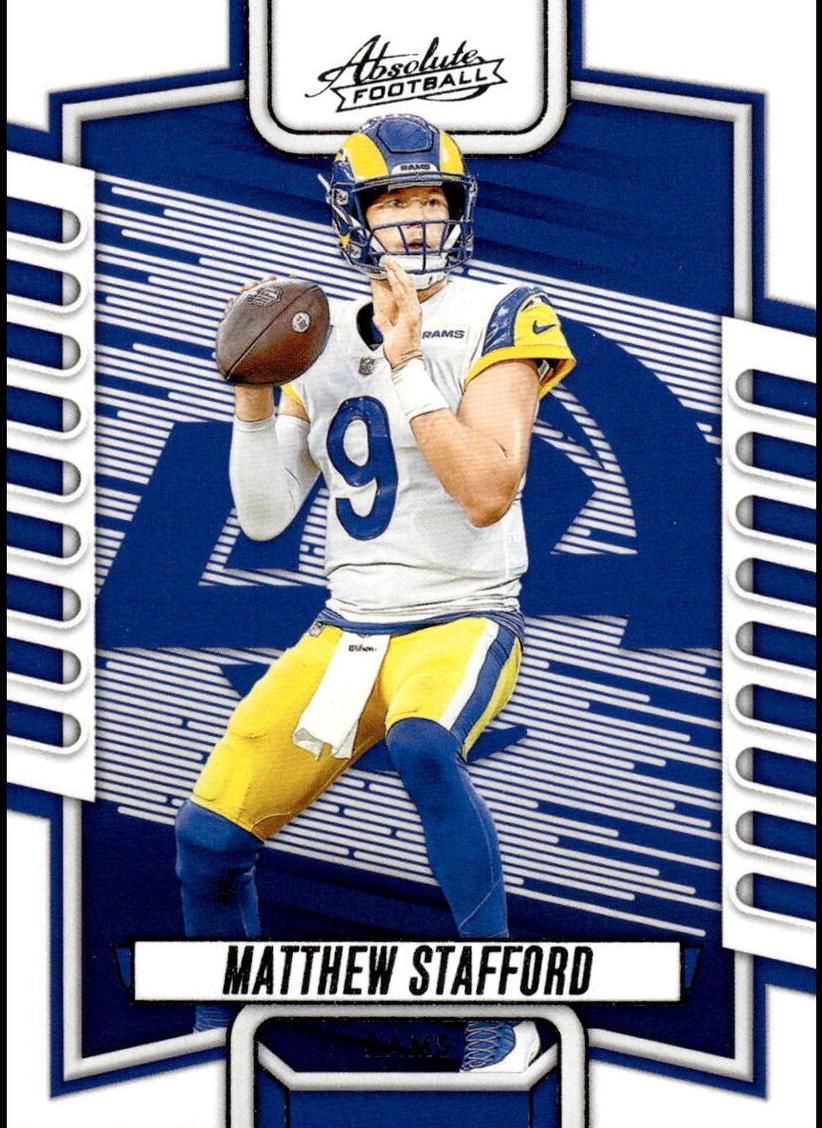 2023 Panini Absolute Football Matthew Stafford #19 SGC 10