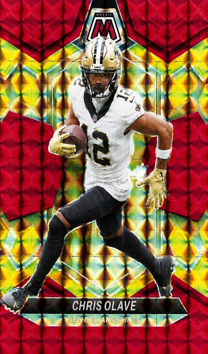 2024 Panini Mosaic Football Choice Fusion Red and Yellow Chris Olave #157