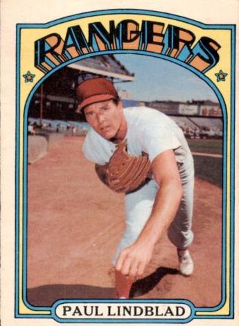 1972 O-Pee-Chee Baseball Paul Lindblad #396