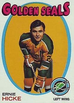 1971 Topps Hockey Ernie Hicke #61