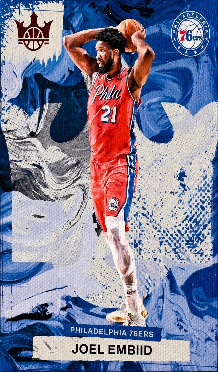 2023 Panini Court Kings Basketball Ruby Joel Embiid #54