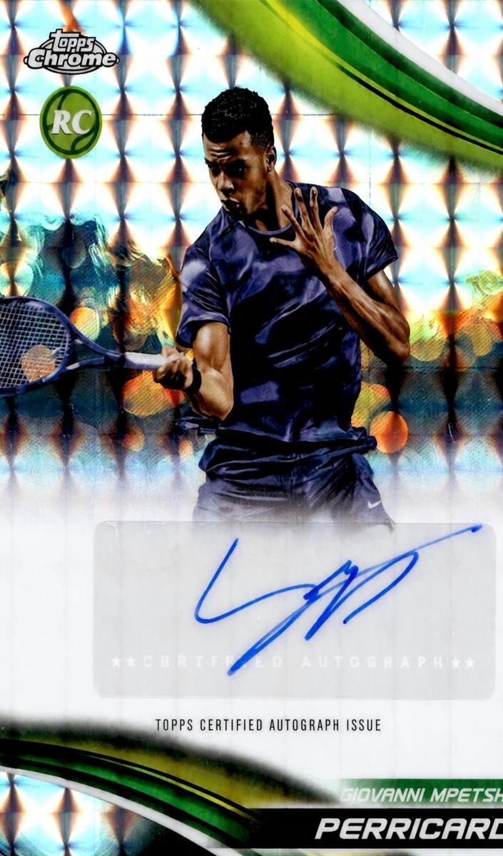 2025 Topps Chrome Tennis Geometric Refractor Giovanni Mpetshi Perricard #CA-GMP