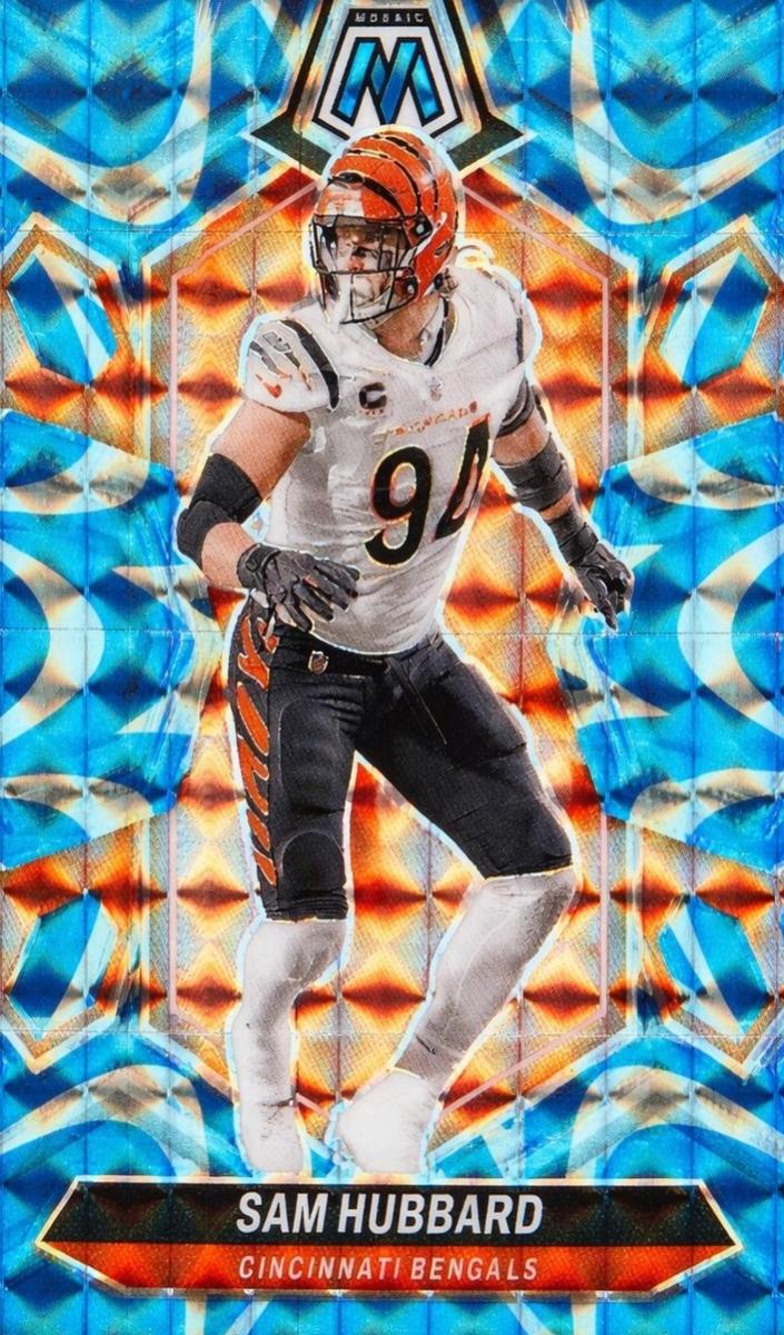 2024 Panini Mosaic Football Reactive Blue Sam Hubbard #47