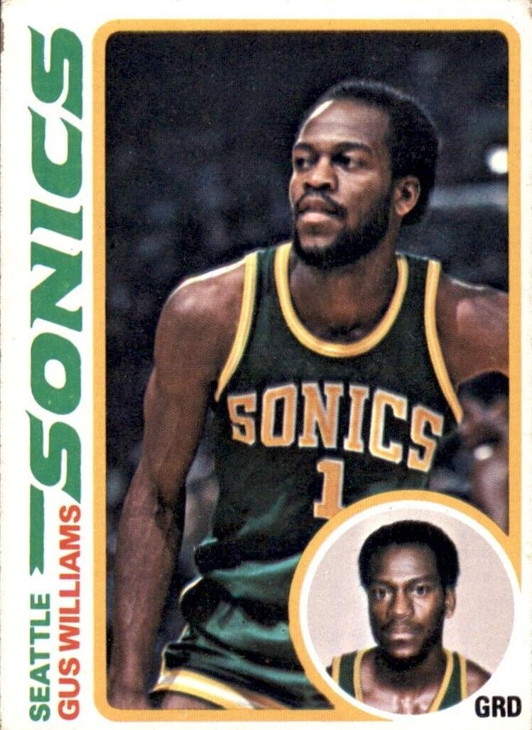 1978 Topps Basketball Gus Williams #39