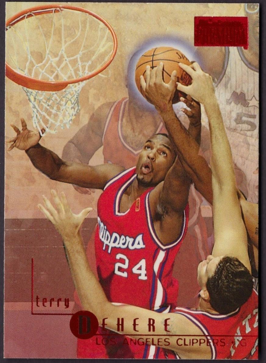 1996 Skybox Premium Basketball Rubies Terry Dehere #160