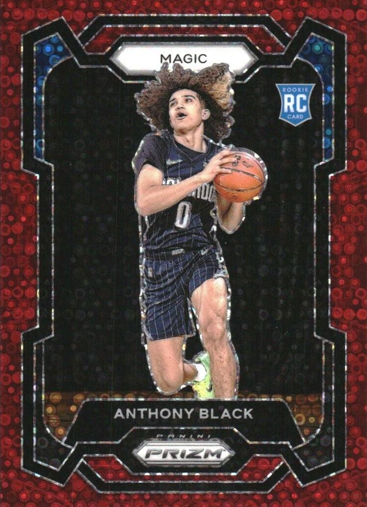 2023 Panini Prizm Basketball Fast Break Red Anthony Black #170 PSA 9