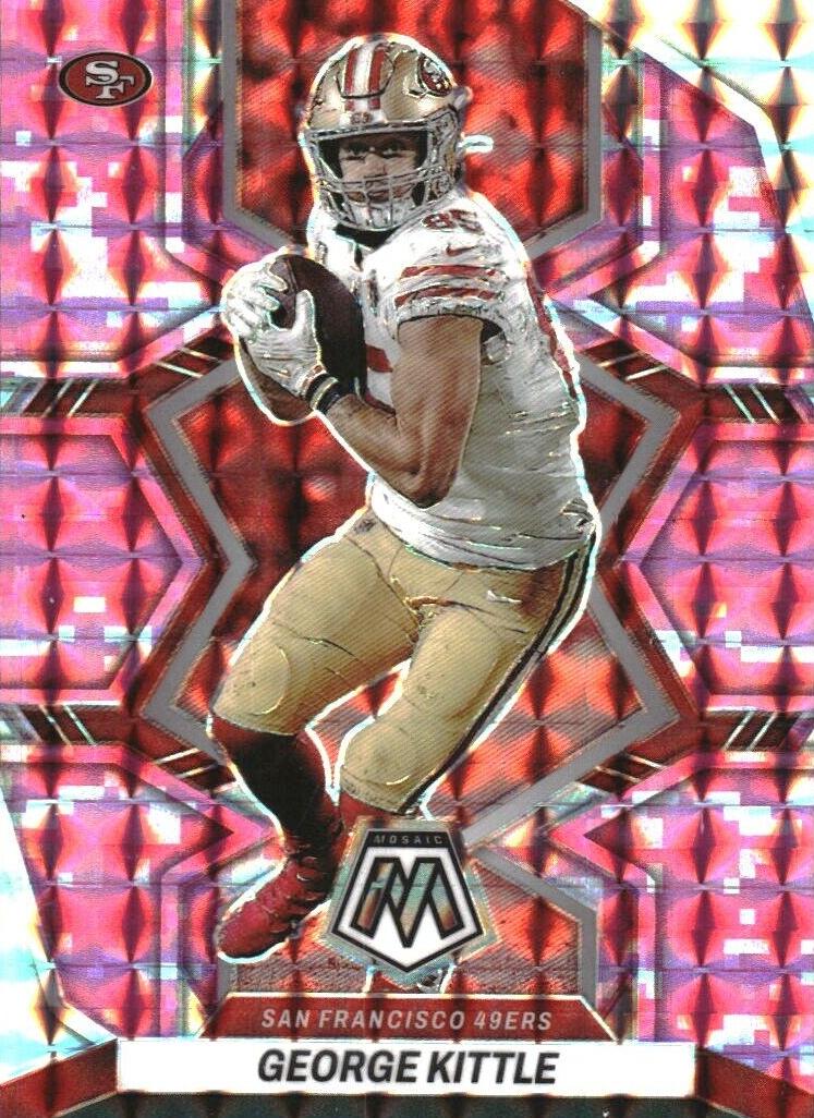 2022 Panini Mosaic Football Camo Pink George Kittle #179 PSA 10