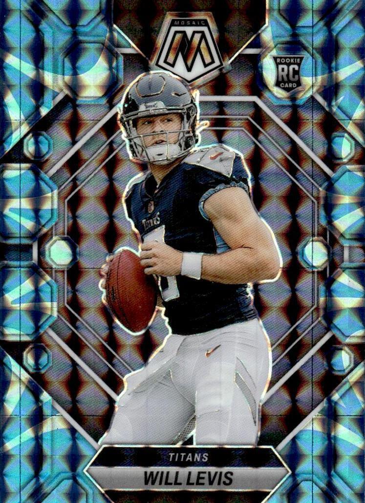 2023 Panini Mosaic Football Reactive Blue Will Levis #377