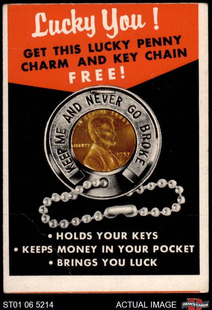 1957 Topps Baseball Lucky Penny #null