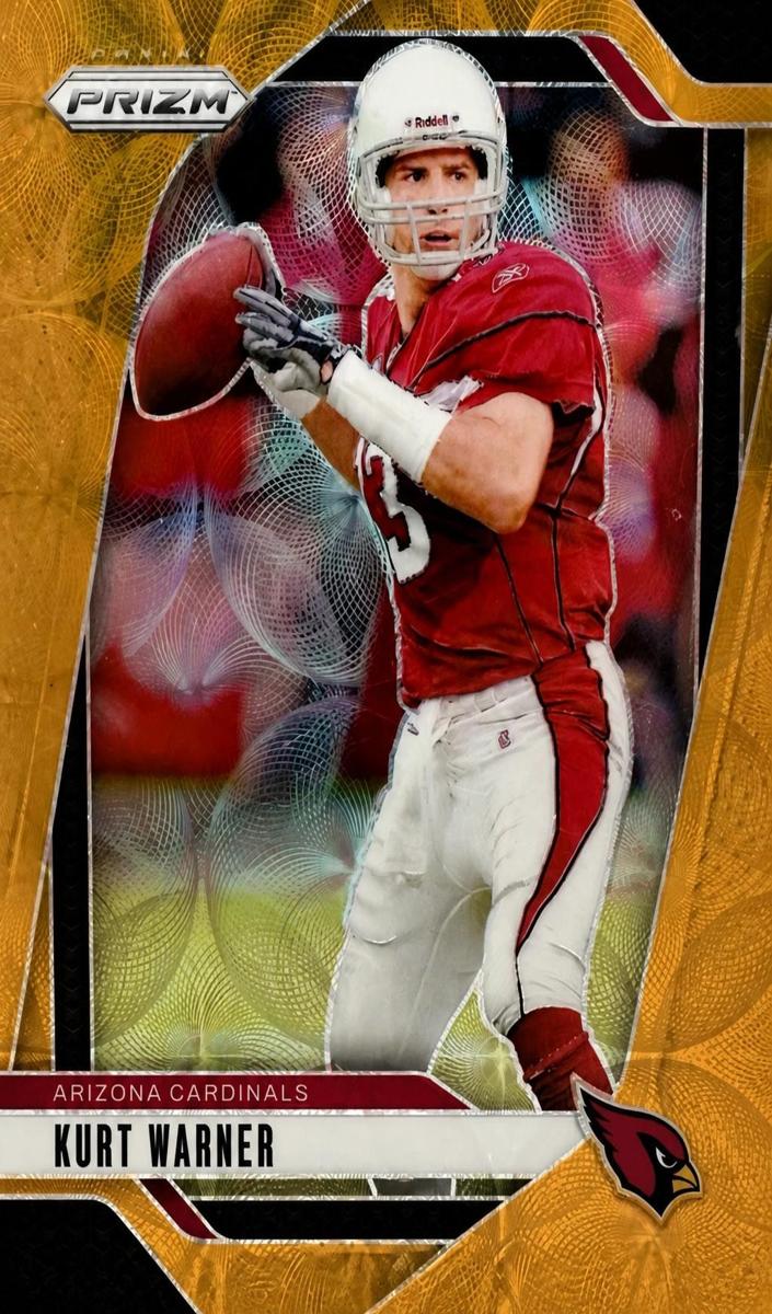 2024 Panini Prizm Football Gold Wave Kurt Warner #8