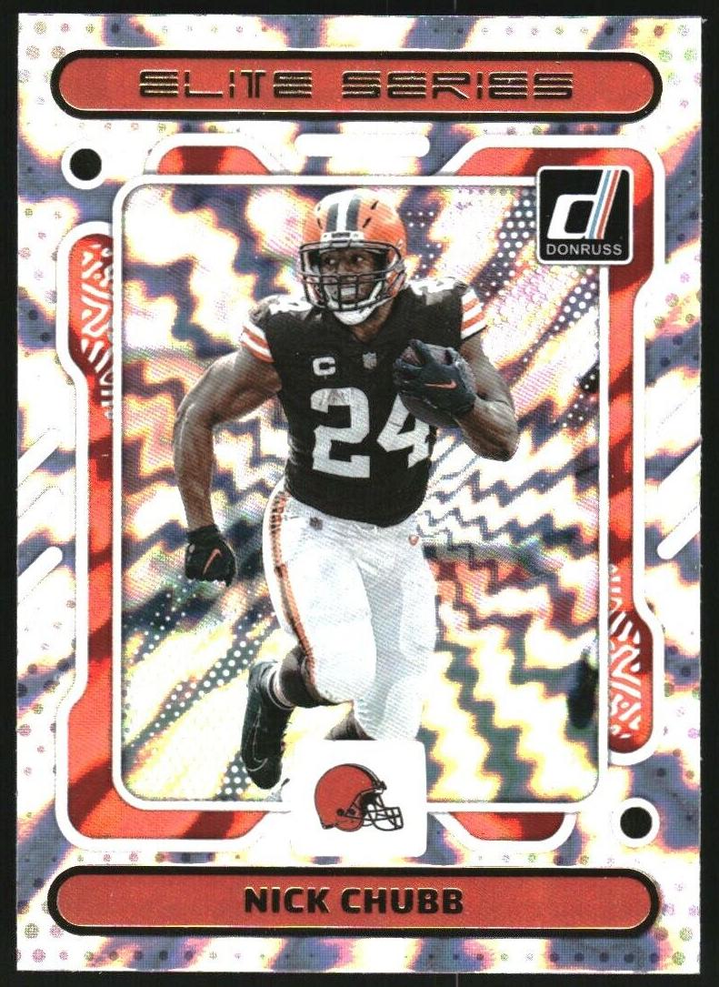 2023 Panini Donruss Football Nick Chubb #ES-3 PSA 10