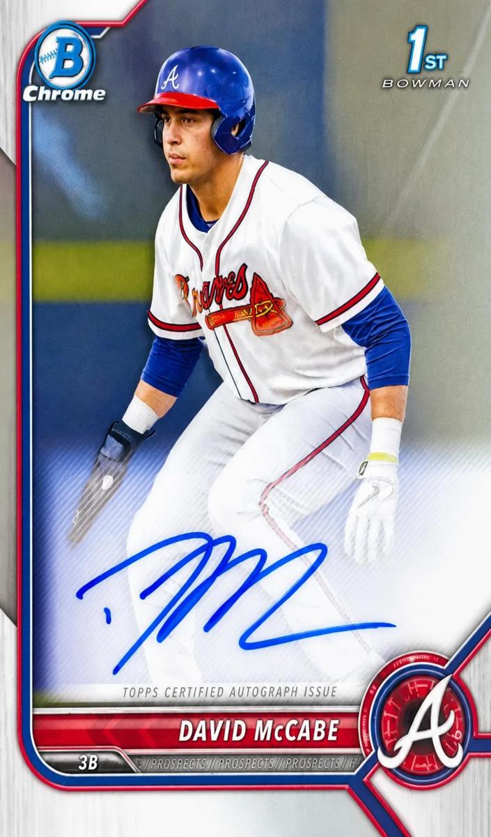 2022 Bowman Draft Baseball David McCabe #CDA-DM