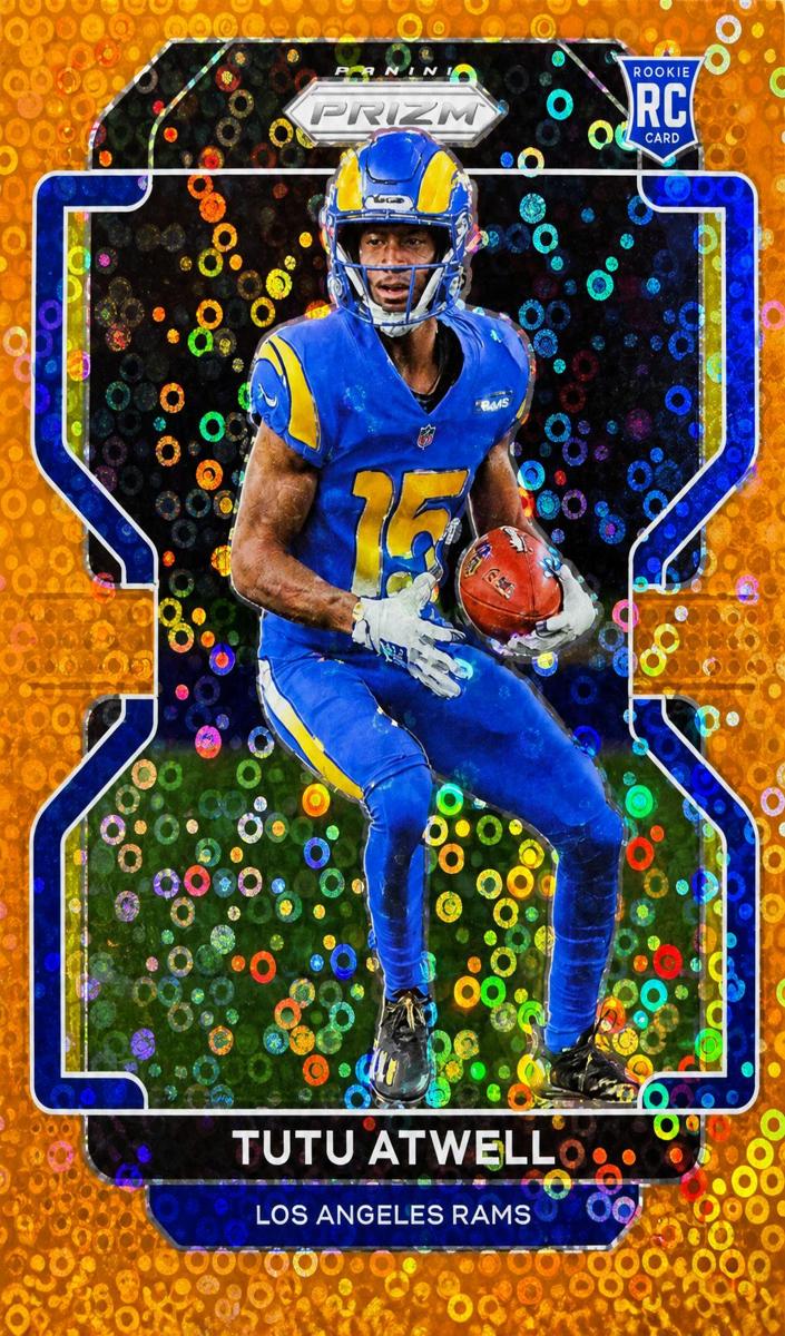 2021 Panini Prizm Football Disco Tutu Atwell #350 PSA 8.5