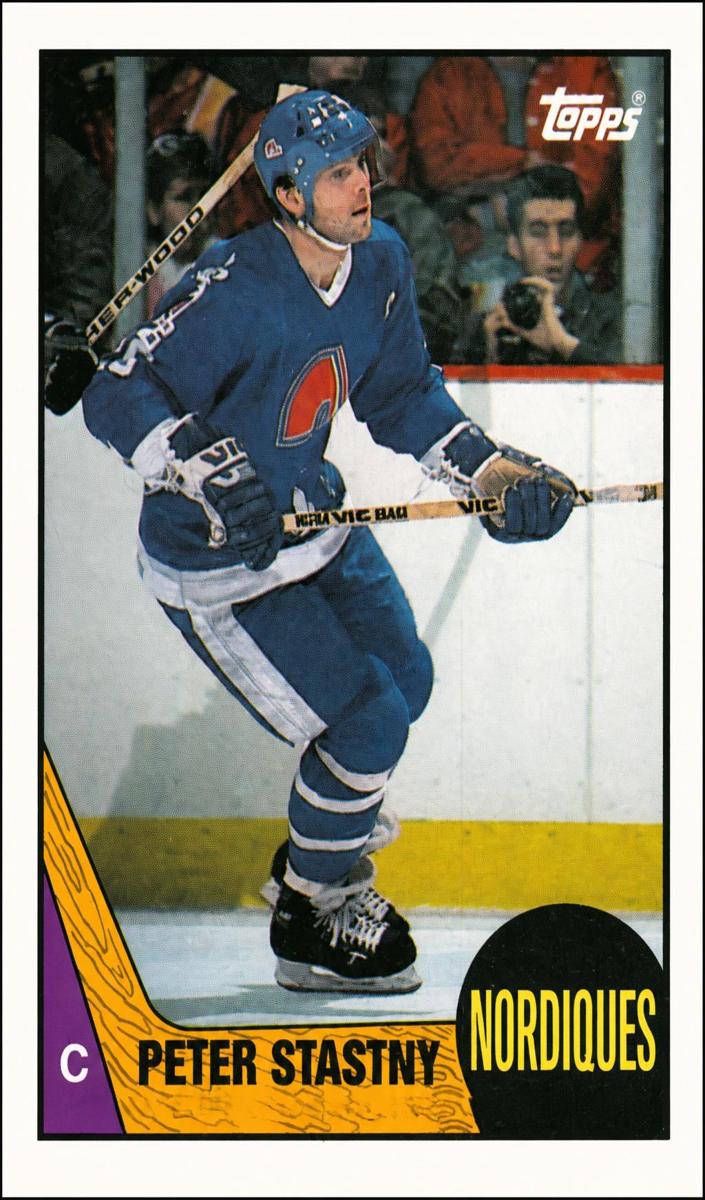 1987 Topps Hockey Peter Stastny #21 PSA 8.5