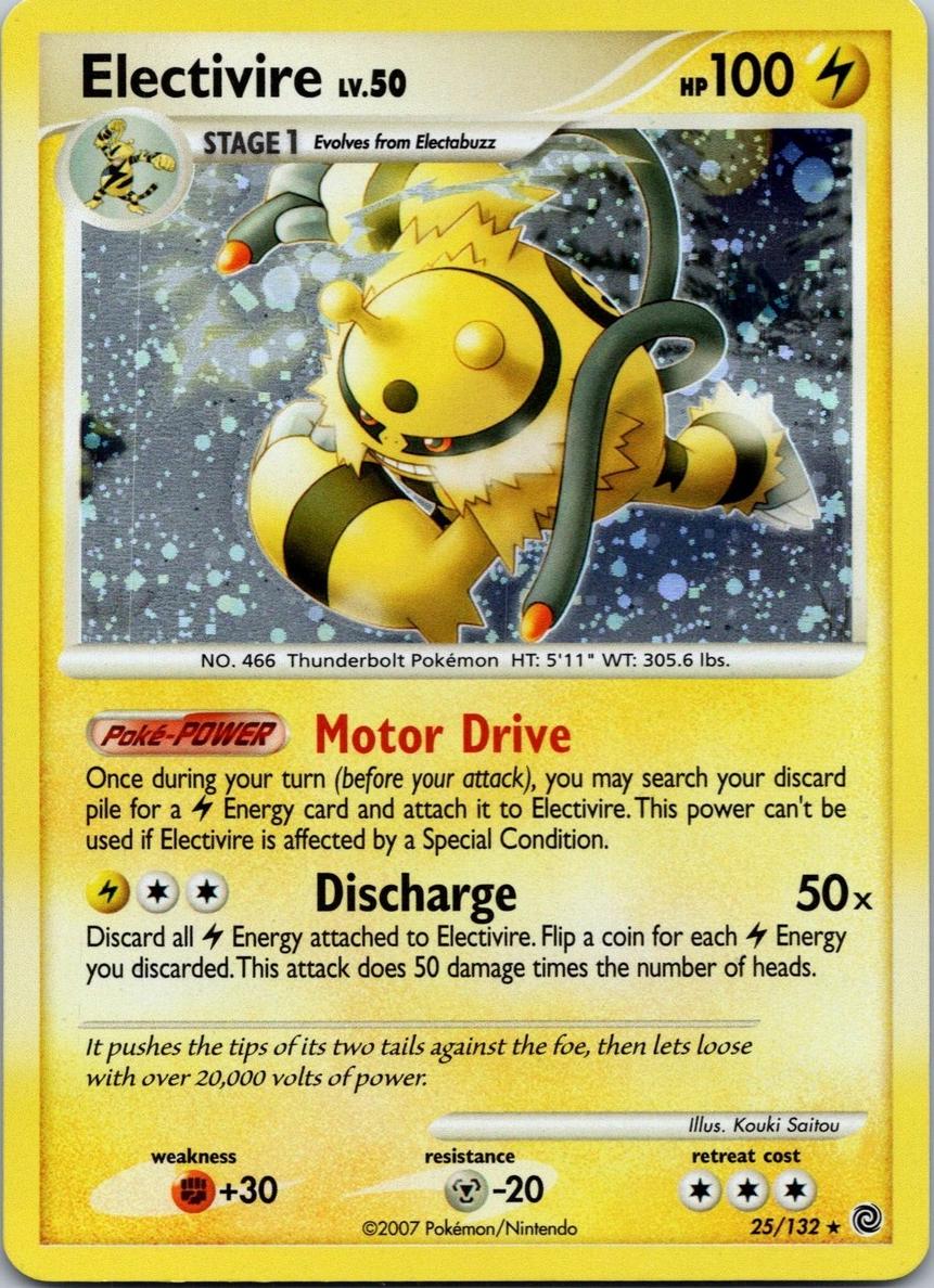 2007 Pokemon Diamond & Pearl Secret Wonders Electivire #25 PSA 9