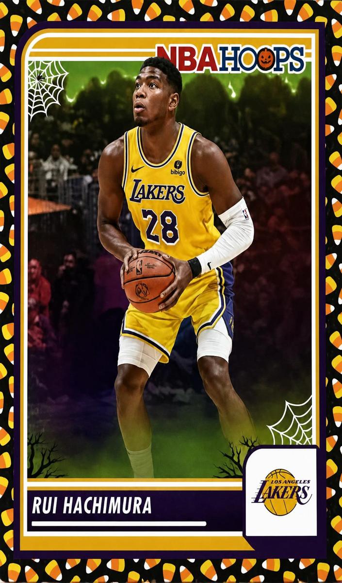 2023 Panini Haunted Hoops Basketball Holo Candy Rui Hachimura #24 PSA 9