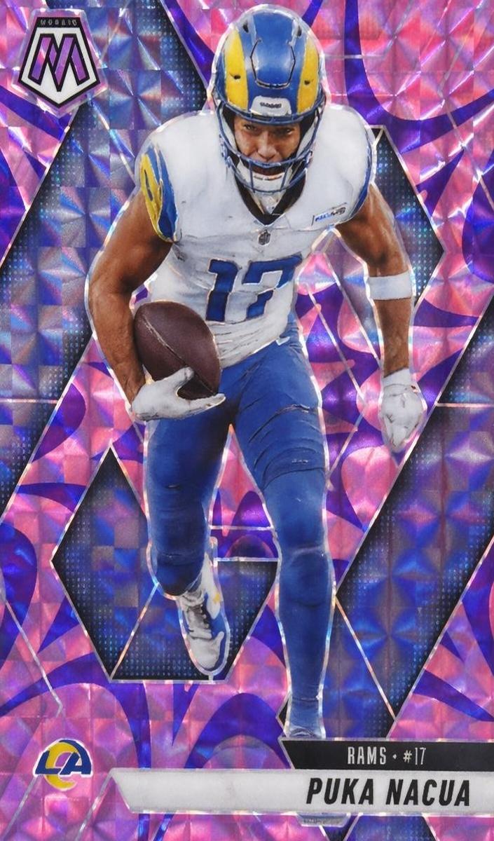 2025 Panini Mosaic Football Reactive Purple Puka Nacua #102