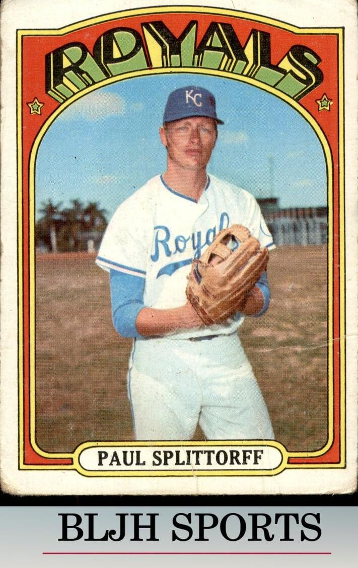 1972 Topps Baseball Paul Splittorff #315 PSA 10