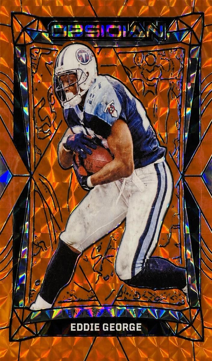2024 Panini Obsidian Football International Orange Mosaic Eddie George #193