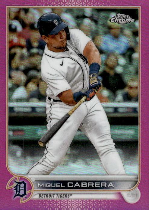 2022 Topps Chrome Baseball Pink Miguel Cabrera #96