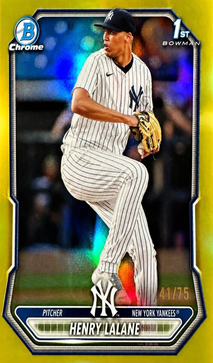 2026 Bowman Baseball Yellow Refractor Henry Lalane #BCP-104