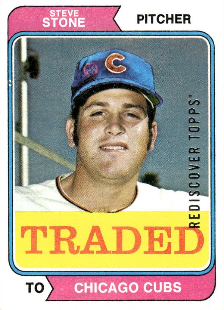 1974 Topps Traded Baseball Steve Stone #486T