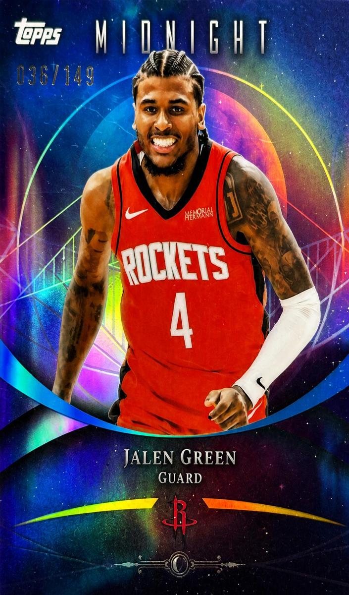 2025 Topps Midnight Basketball Morning Jalen Green #45