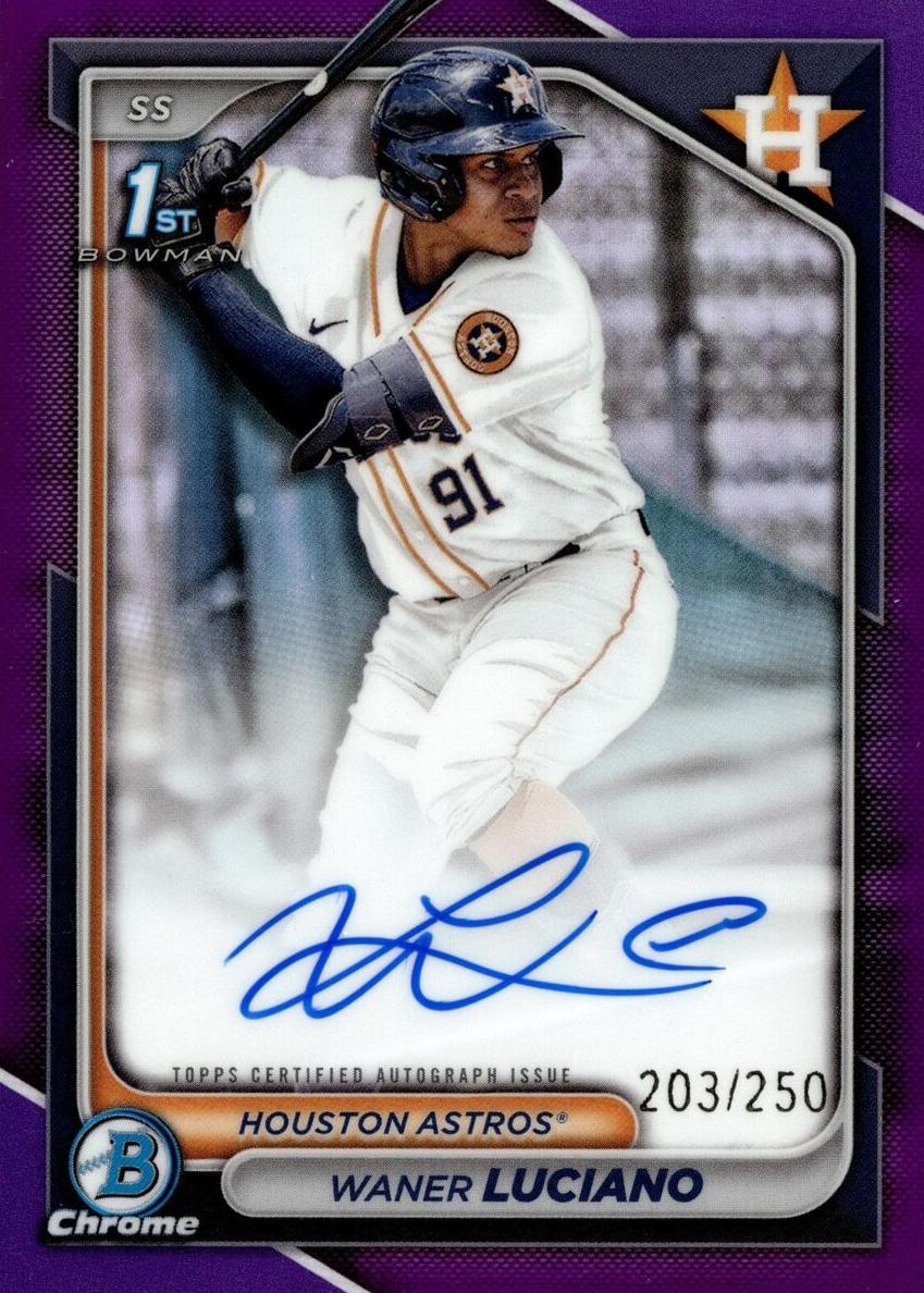 2024 Bowman Chrome Baseball Purple Waner Luciano #CPA-WL