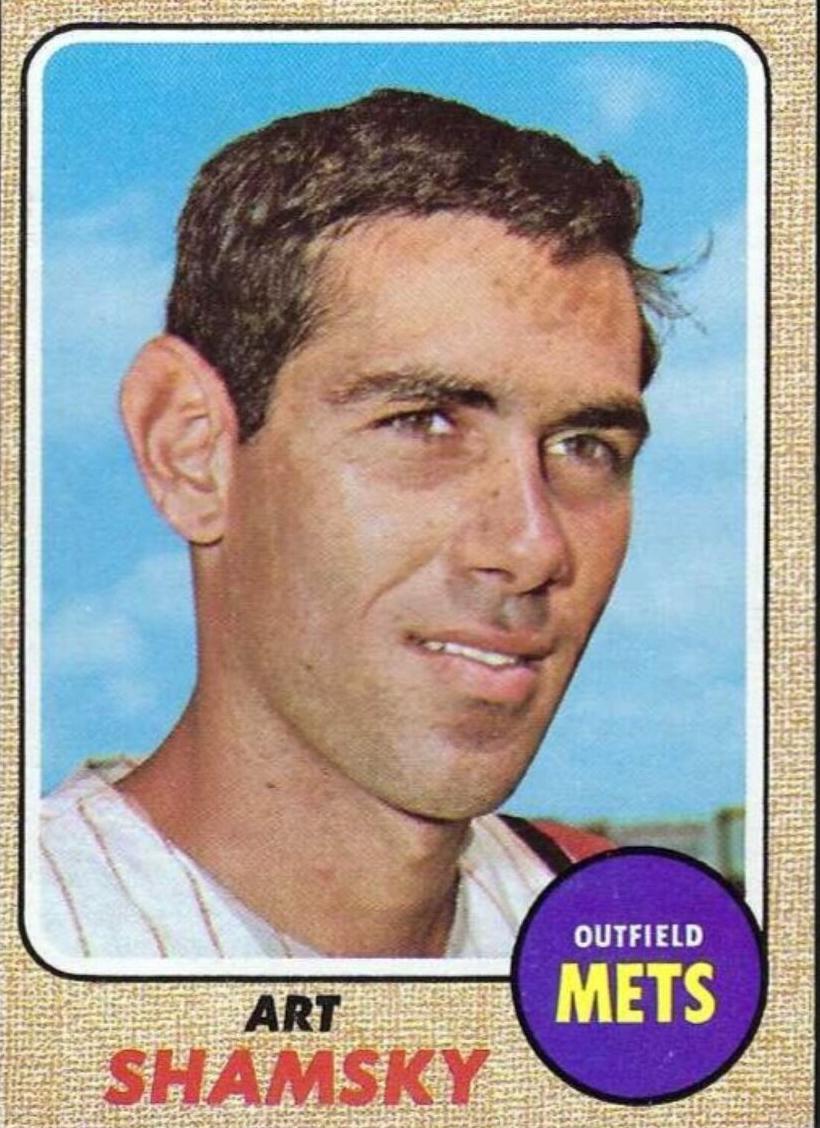 1968 Topps Baseball Art Shamsky #292 PSA 8