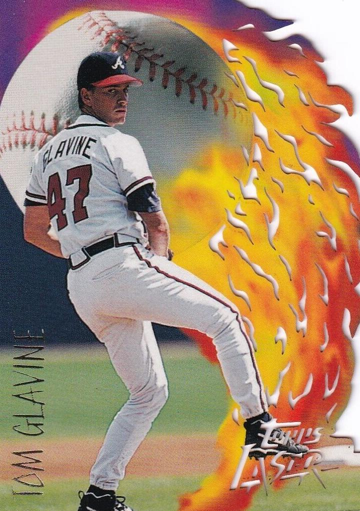 1996 Topps Laser Baseball Tom Glavine #55