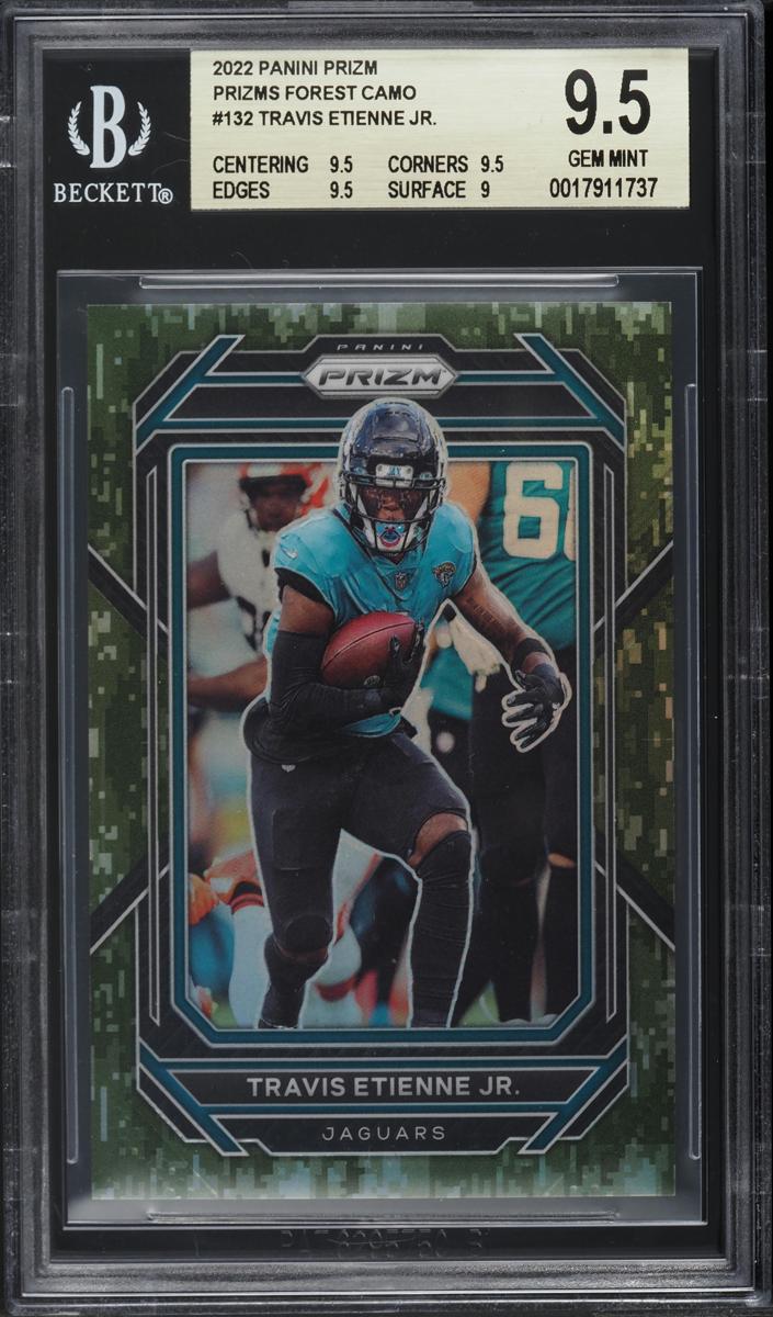 2022 Panini Prizm Football Forest Camo Travis Etienne Jr. #132 SGC 10