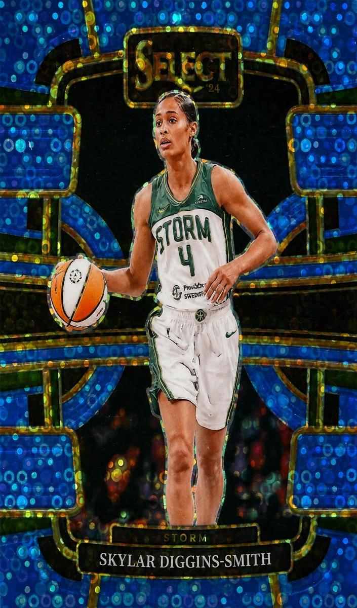 2024 Panini Select WNBA Basketball Light Blue Disco Skylar Diggins-Smith #12
