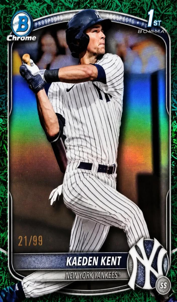 2025 Bowman Draft Chrome Baseball Green Grass Refractor Kaeden Kent #BDC-65