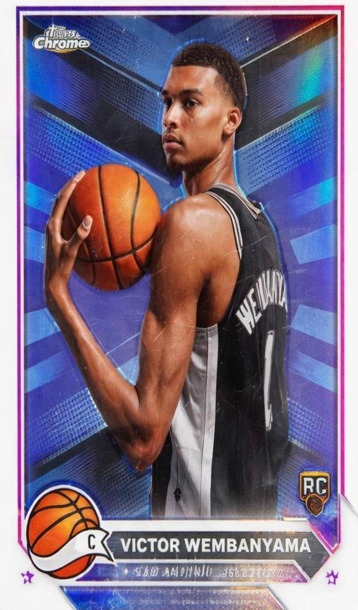 2023 Topps Chrome Basketball Magenta Refractor Victor Wembanyama #1