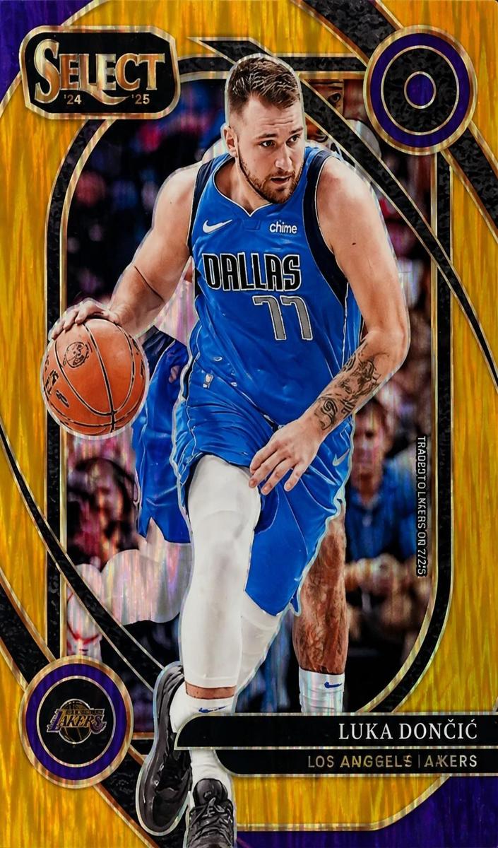 2024 Panini Select Basketball Gold Flash Luka Doncic #265