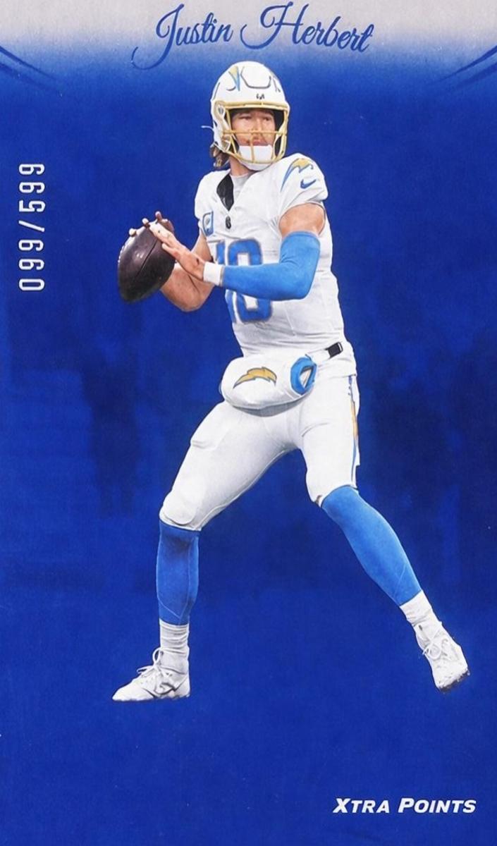 2024 Panini Prestige Football Blue Xtra Points Justin Herbert #164