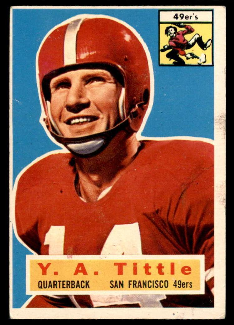 1956 Topps Football Y.A. Tittle #86