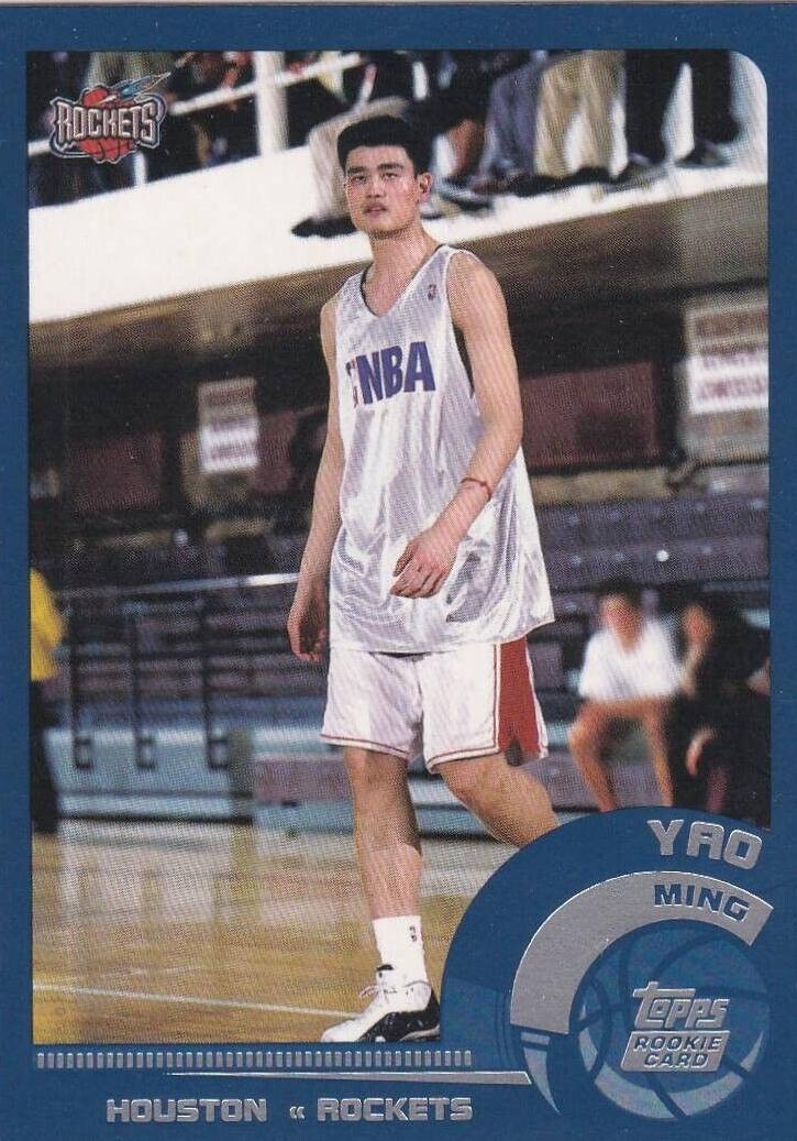 2002 Topps Basketball Yao Ming #185 PSA 9