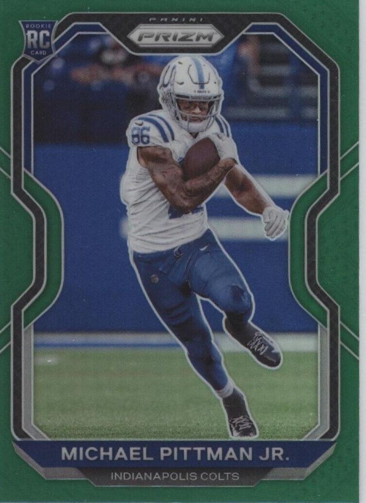 2020 Panini Prizm Football Green Michael Pittman Jr. #333 PSA 8.5