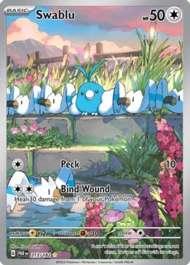 2023 Pokemon Scarlet & Violet Paradox Rift Swablu #213 PSA 9
