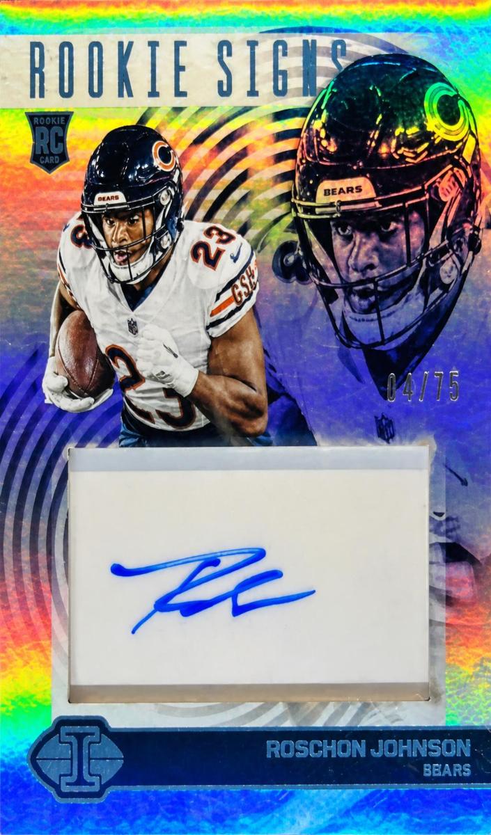 2023 Panini Illusions Football Blue Roschon Johnson #RS-RJO