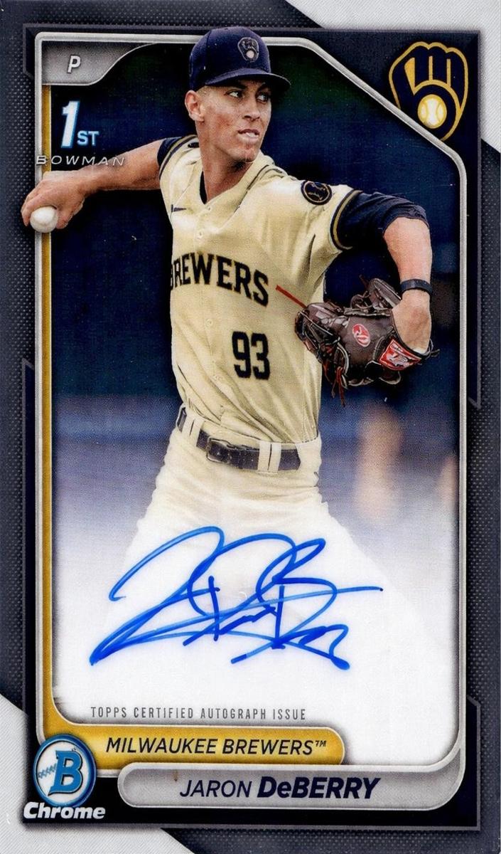 2024 Bowman Draft Chrome Baseball Jaron DeBerry #CPA-JDE