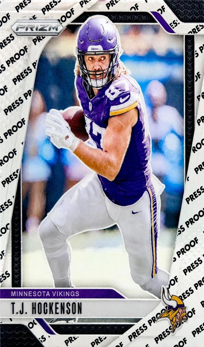 2024 Panini Prizm Football Press Proof T.J. Hockenson #188