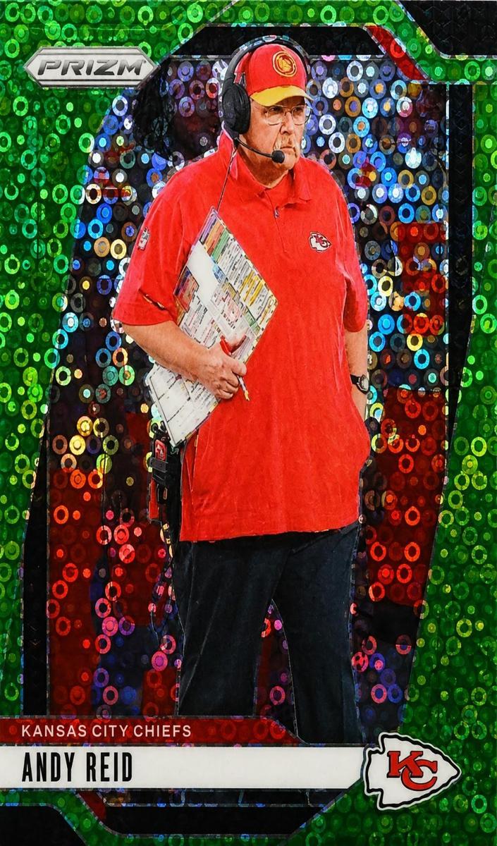 2024 Panini Prizm Football No Huddle Neon Green Andy Reid #145
