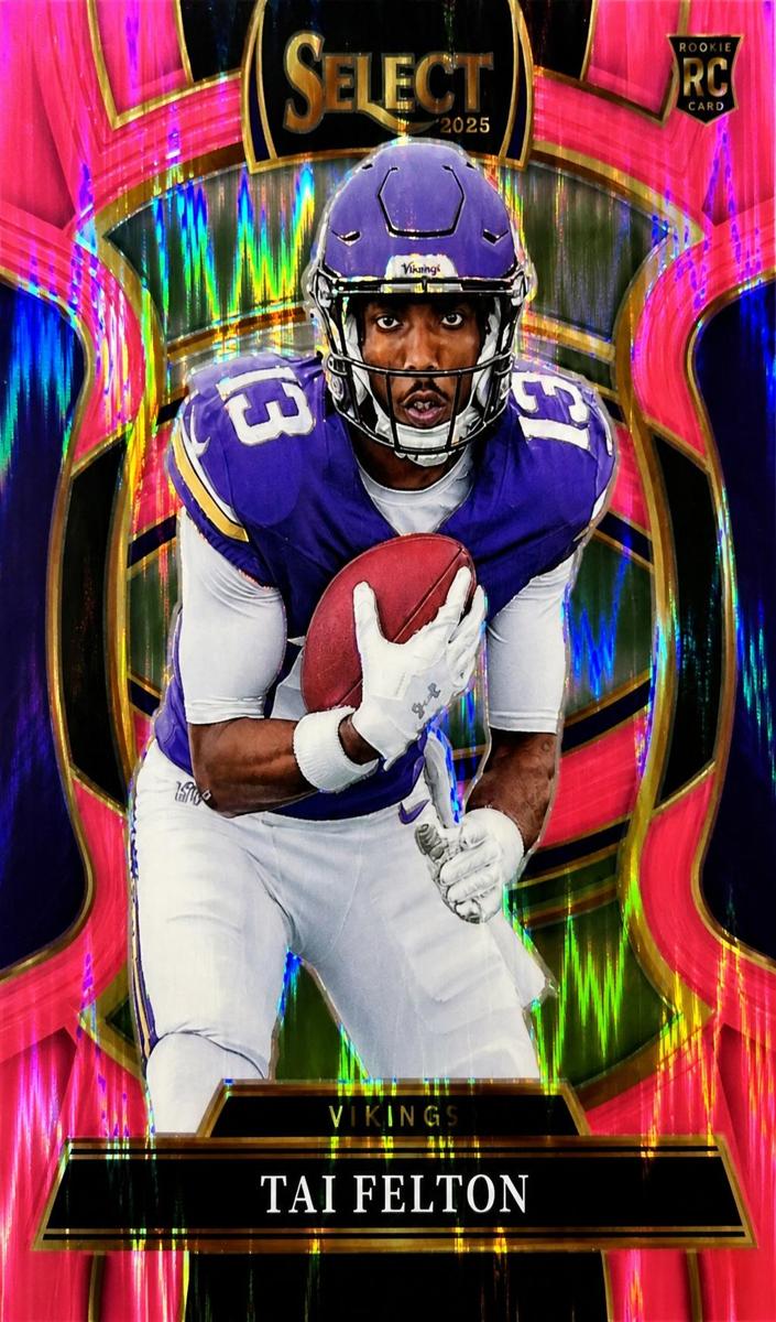2025 Panini Select Football Pink Shock Tai Felton #64