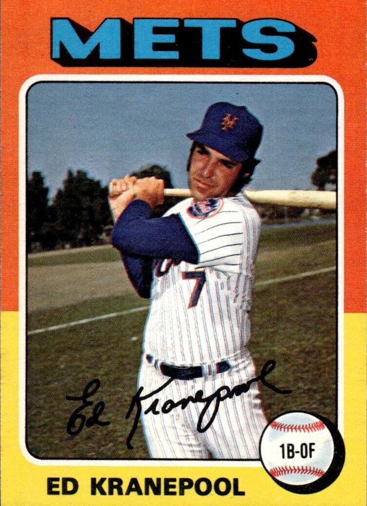 1975 O-Pee-Chee Baseball Ed Kranepool #324 PSA 8