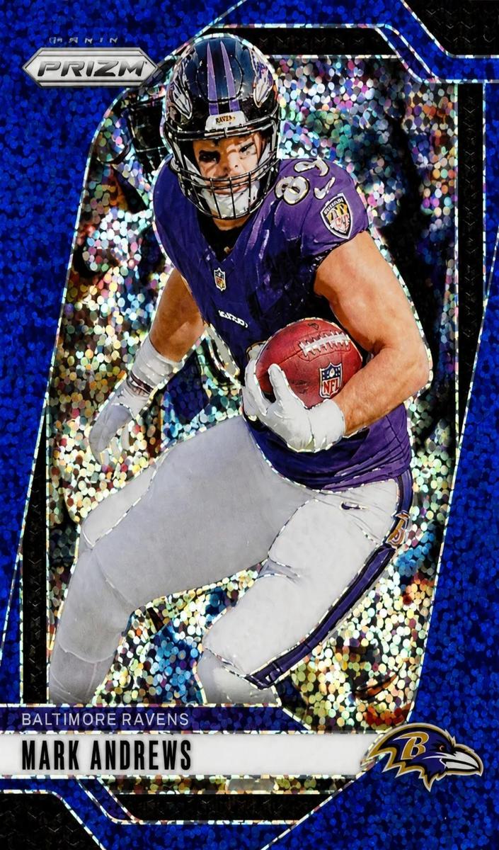 2024 Panini Prizm Football Blue Sparkle Mark Andrews #22