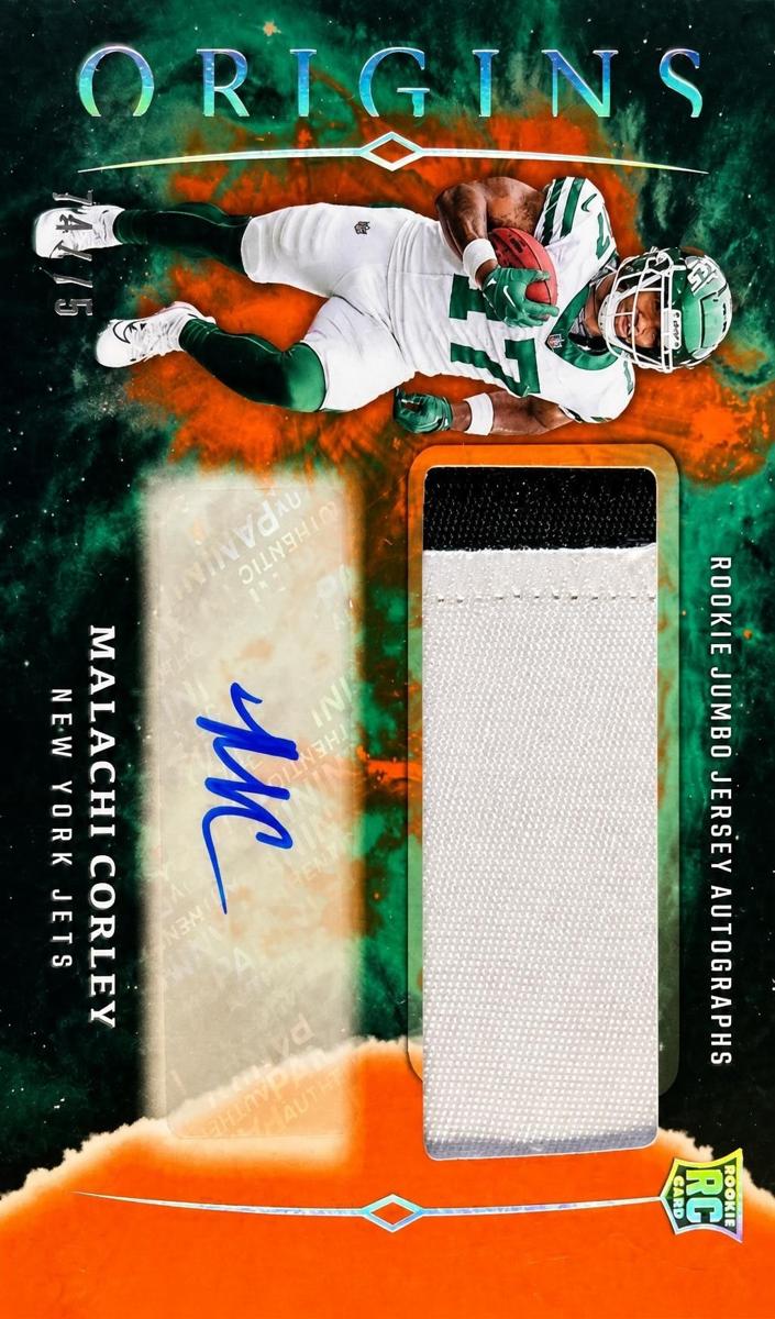 2024 Panini Origins Football Orange Malachi Corley #RJA-MCA