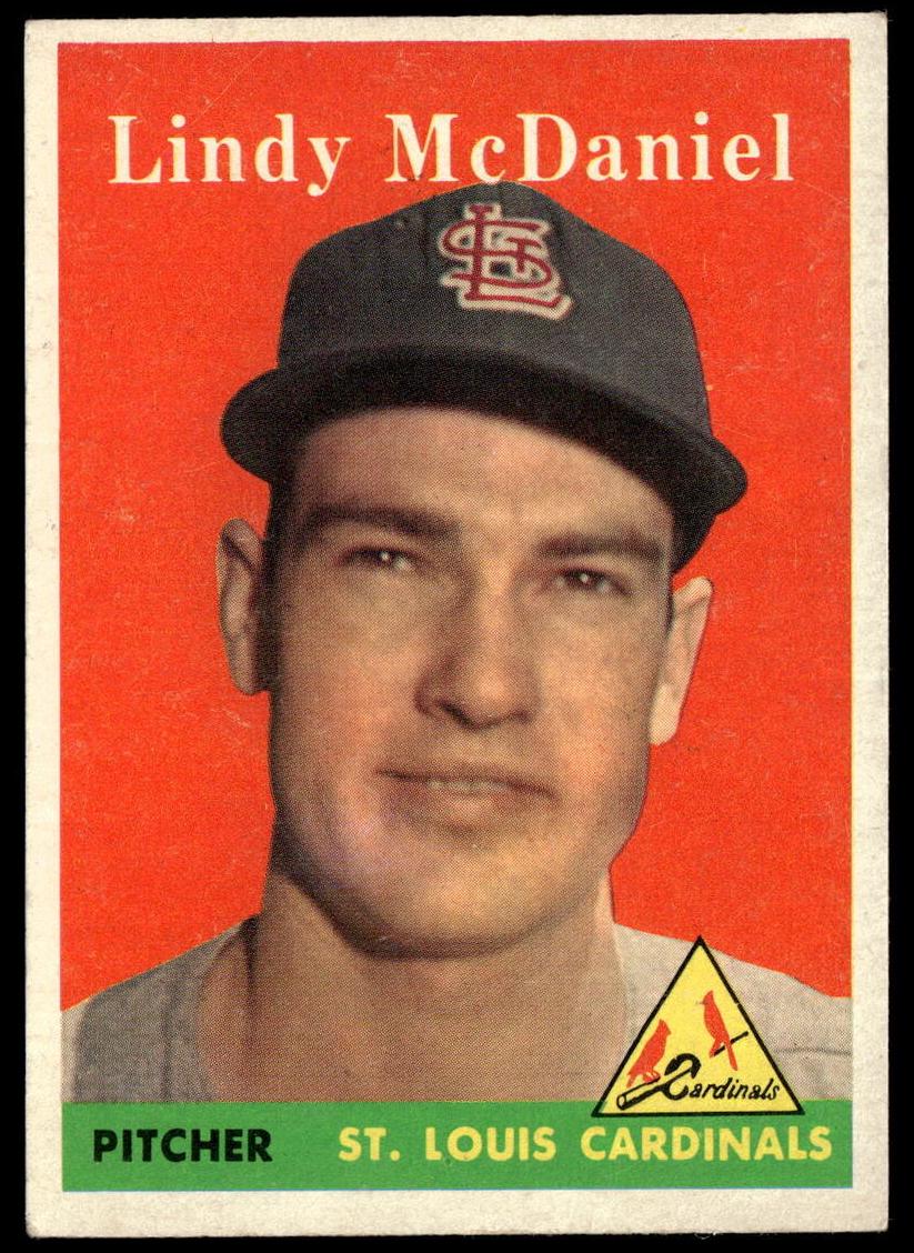 1958 Topps Baseball Lindy McDaniel #180 PSA 6.5